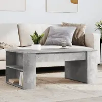 Prolenta Maison Exclusive - Table basse gris béton 102x55x42 cm Matériau dérivé du bois