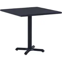 Syfax Table de jardin Noir 80x80x75 cm