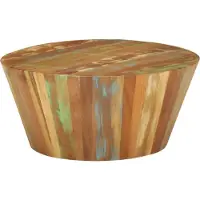Prolenta Maison Exclusive - Table basse Ø 65 x 31 cm en bois ancien massif