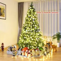 Northix Sapin de Noël 225 cm Sapin de Noël artificiel avec système de pliage 1346 pointes PVC vert