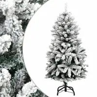 Prolenta Maison Exclusive - Sapin de Noël artificiel pliable, avec effet neige, 150 cm