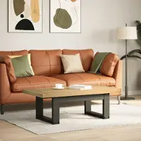 Prolenta Maison Exclusive - Table basse NOAIN Pieds en U 120x60x40 cm Bois massif Pin