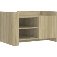 Syfax Table basse chêne sonoma 80x50x50 cm bois d'ingénierie