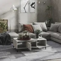 Prolenta Maison Exclusive - Table basse gris béton 103,5x60x35 cm Matériau dérivé du bois