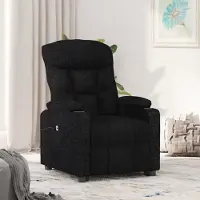 Prolenta Maison Exclusive - Fauteuil relax électrique noir tissu
