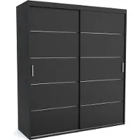 Furnlux Classic FURNLUX Tapis de vestiaire A Noir 200cm / Couleur principale : Noir / Dimensions : 200 x 60 x 205 cm