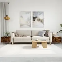 Prolenta Maison Exclusive - Tables basses 2 pièces Chêne fumé 50x50x40 cm Matériau dérivé du bois