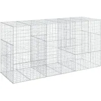 vidaXL Gabion avec couvercle 300x100x150 cm Fer galvanisé