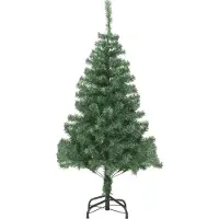 Syfax Arbre de Noël artificiel et support Acier 210 cm 910 branches