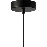 ITALUX Suspension moderne en verre fumé noir pour salon chambre 1xE27 40W TALIA