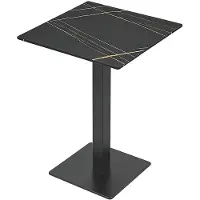 360Home Mobilier de restauration Table de salle à manger Table de cuisine pour salle à manger Salon Table Table de bistrot Pierre frittée 60*60*75CM /YBHF-HGT/