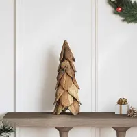 Prolenta Maison Exclusive - Sapin de Noël marron, 51 cm, en bois massif de teck