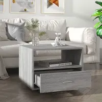 Prolenta Maison Exclusive - Table basse Gris Sonoma 55x55x40 cm Matériau dérivé du bois
