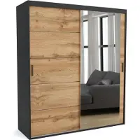 Furnlux Classic FURNLUX Tapis de vestiaire A Marron et Noir 130cm / Couleur principale : Marron / Dimensions : 130 x 60 x 205 cm
