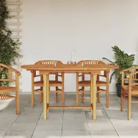 Prolenta Maison Exclusive - Table de jardin extensible 110-160x80x75 cm en bois massif de teck