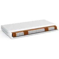 Furnlux Classic FURNLUX Matelas à ressorts Prada White 90x190cm / Hauptfarbe : Weiß / Abmessungen : 90 x 190 x 18 cm