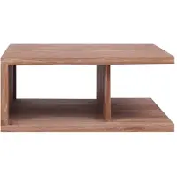 Syfax Table basse 70x70x30 cm Bois de teck massif