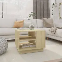 Prolenta Maison Exclusive - Table basse en chêne Sonoma 55x55x43 cm Matériau dérivé du bois