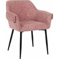HOME DELUXE Chaise de salle à manger CHENO – Rose, chenille (lot de 7) | Chaise rembourrée confortable au design moderne pour la salle à manger et la cuisine