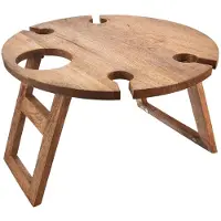 Orion Mango Table plateau pique-nique ø 39,5 cm, bois 153878