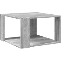 vidaXL Table basse Gris Chêne Sonoma 51,5x51,5x30 cm Bois composite