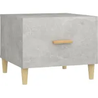 Syfax Table basse Gris béton 50x50x40 cm Bois d'ingénierie