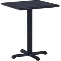 Syfax Table de jardin Noir 60x60x75 cm