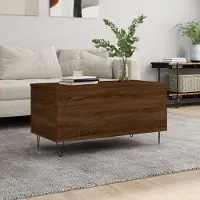 vidaXL Durable Table basse marron aspect chêne 90x44,5x45 cm Bois composite - Tables basses Octo5810541 1parcel