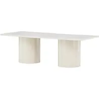 Furnlux Classic FURNLUX Table basse Sandvika Beige 50cm / Hauptfarbe : Beige / Dimensions : 50 x 120 x 38 cm