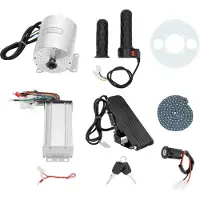 StarTech.com kit moteur sans balais 3000W - BM1109 kit de conversion pour vélo/ scooter/moto électrique - 48-72 V - contrôleur & poignée d'accélération - charge 100-200 kg - argenté
