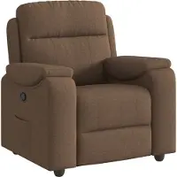 Syfax Fauteuil inclinable Marron Tissu