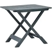 Syfax Table pliable de jardin Vert 79x72x70 cm Plastique