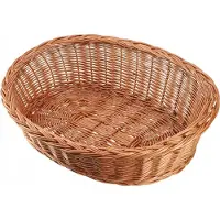 StarTech.com Panier pour chien - Panier tressé en fibre - Taille M - Lavage à la main - Bleu