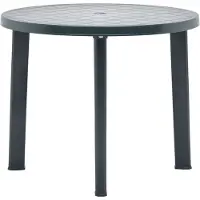 Syfax Table de jardin Vert 89 cm Plastique