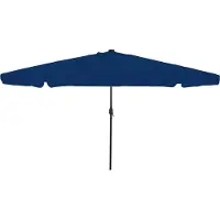 Prolenta Maison Exclusive - Parasol de jardin 395 x 395 x 245 cm, polyester, rond, bleu azur