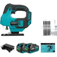 OEM Scie sauteuse électrique, guidage laser, régulation de vitesse réglable, 2 batteries