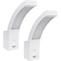 Macleans lampe LED avec détecteur de mouvement PIR détecteur de mouvement blanc 10W IP54 750lm blanc neutre (4000K) MCE244 W