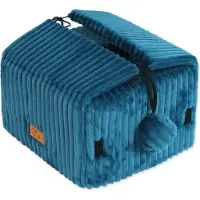 Magic Cat Kukaň, coussin pour chat, motif rayures, couleur bleu, dimensions 40x36 cm