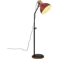 Syfax Lampadaire 25 W rouge délavé 30x30x100-150 cm E27