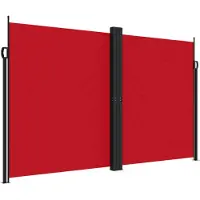 Syfax Auvent latéral rétractable Rouge 200x1200 cm