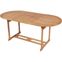 Syfax Table de jardin 180x90x75 cm Bois de teck solide