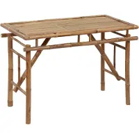 Syfax Table de jardin pliable 115x50x75 cm Bambou