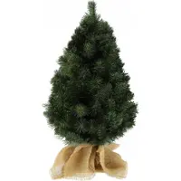 StarTech.com Sapin de Noël artificiel - Modèle de table - 80 cm - Petit - Socle en jute - Sans éclairage - Décoratif - Vert