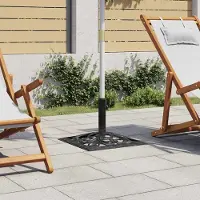 Prolenta Maison Exclusive - Pied de parasol noir 47 x 47 x 33 cm en fonte