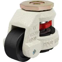 StarTech.com Jeu de 4 roulettes de nivellement - Roulettes pour meubles GD-60S - Rotation à 360° - Charge lourde - Pour établi et étagères - Multicolores