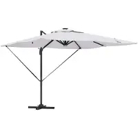 Syfax Parasol Roma Beige 286 x 284 x 270 cm Aluminium et polyester
