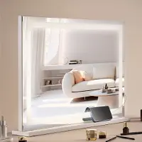 StarTech.com Miroir de maquillage Hollywood - Miroir de maquillage avec 3 couleurs - Table de maquillage 797x547 mm - Miroir de maquillage pour un éclairage parfait