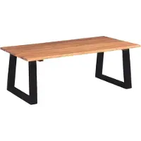 Syfax Table basse Bois d'acacia massif 110x60x40 cm