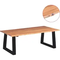 Syfax Table basse Bois d'acacia massif 110x60x40 cm