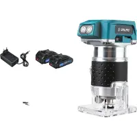 OEM Drillpro Tondeuse électrique, 6 vitesses, fonctionnement sans fil, deux batteries